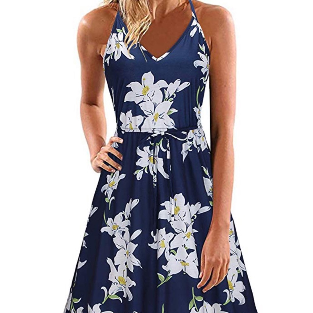 Floral halter sundress